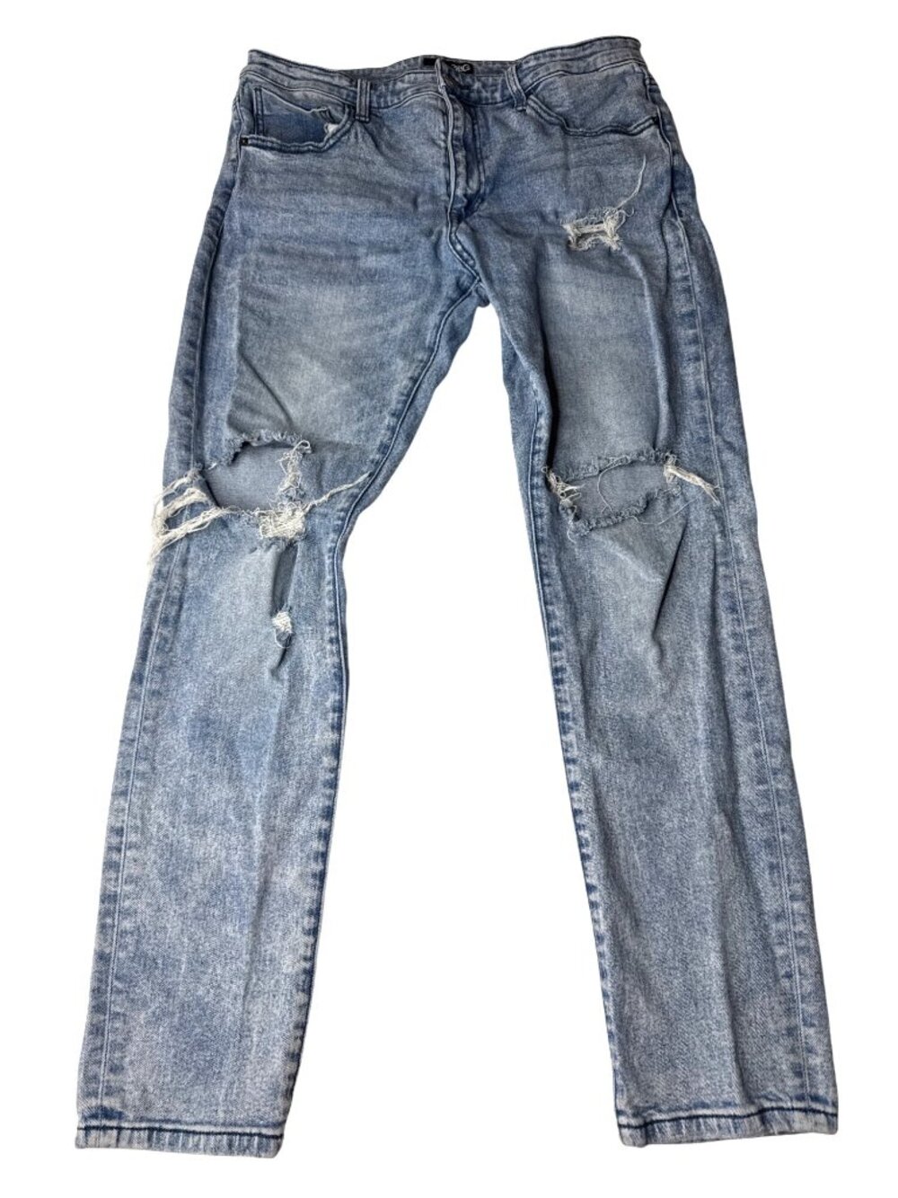 GBG Los Angeles Guess Womens Distressed Light Blue Skinny Jeans S